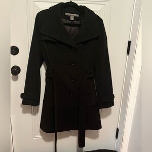 Kenneth Cole Black Trench Coat